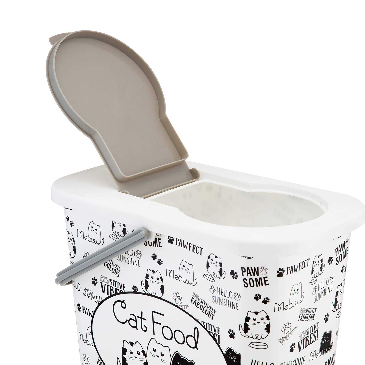 Alternative view of Pounce + Fetch 3 Gallon Dry Food Container with Scooper