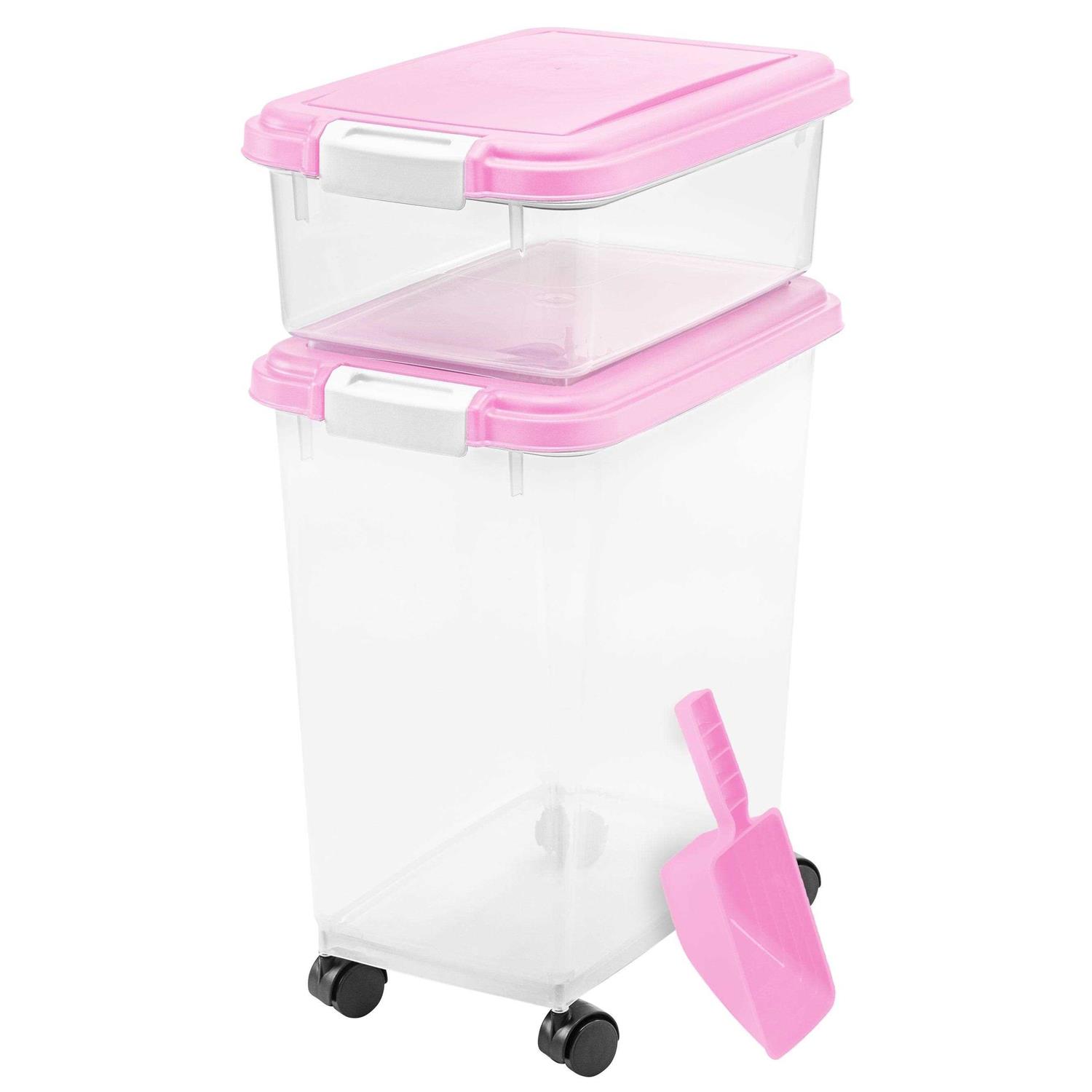 Iris USA 3 Piece Airtight Pet Food Storage Container Combo