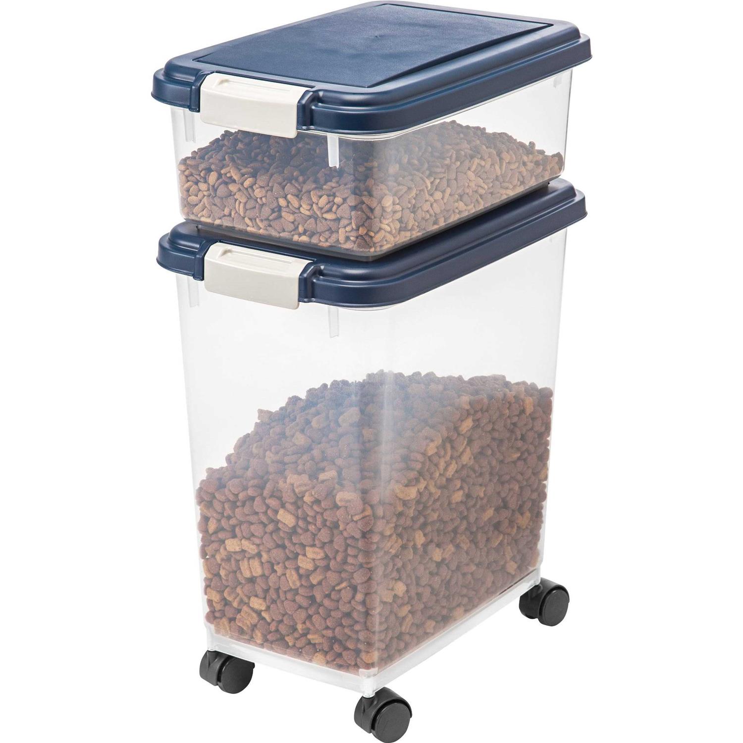 Iris USA 3 Piece Airtight Pet Food Storage Container Combo