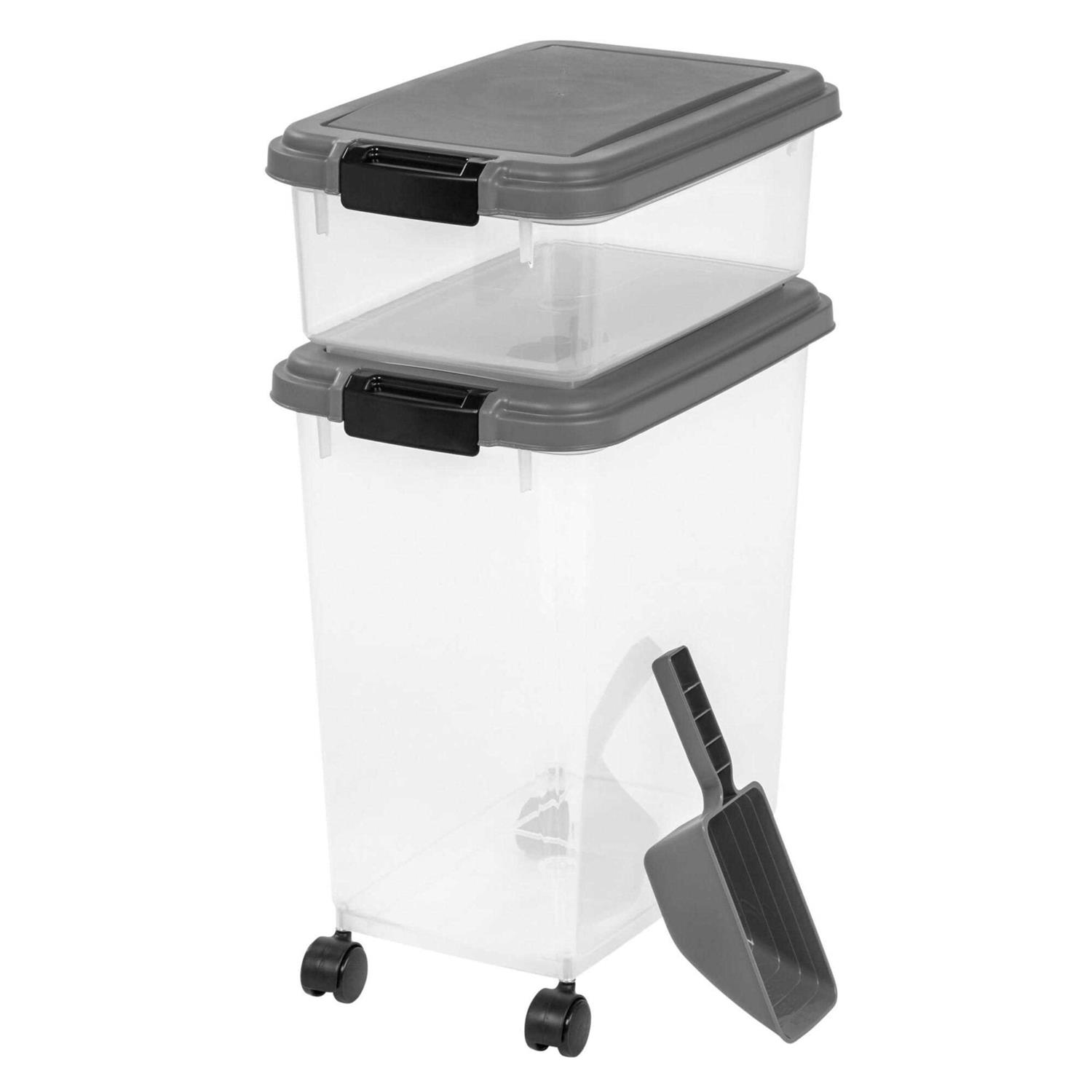 Iris USA 3 Piece Airtight Pet Food Storage Container Combo