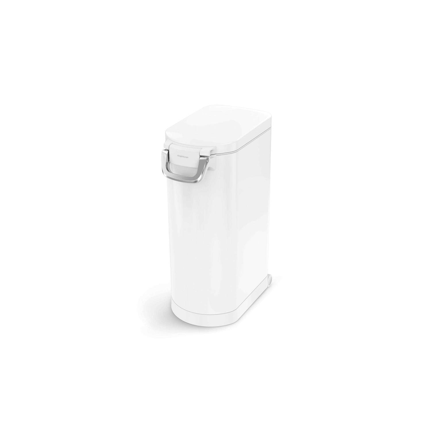 simplehuman Pet Food Can White Steel