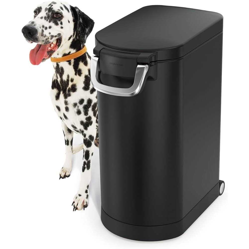 Alternative view of simplehuman Pet Food Can White Steel