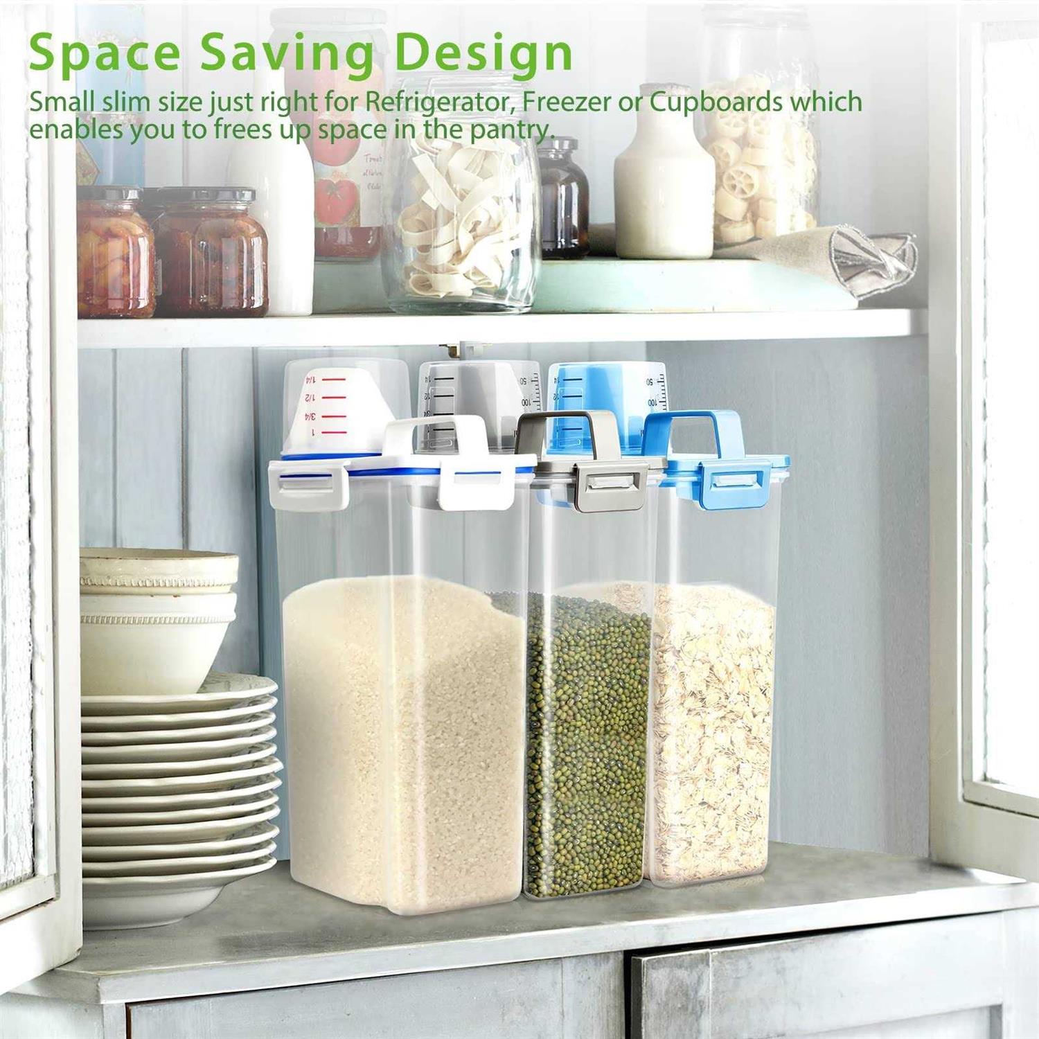 Alternative view of Viretec Rice Airtight Storage Container 3 to 5lbs Cereal Dry Food Flour Bin