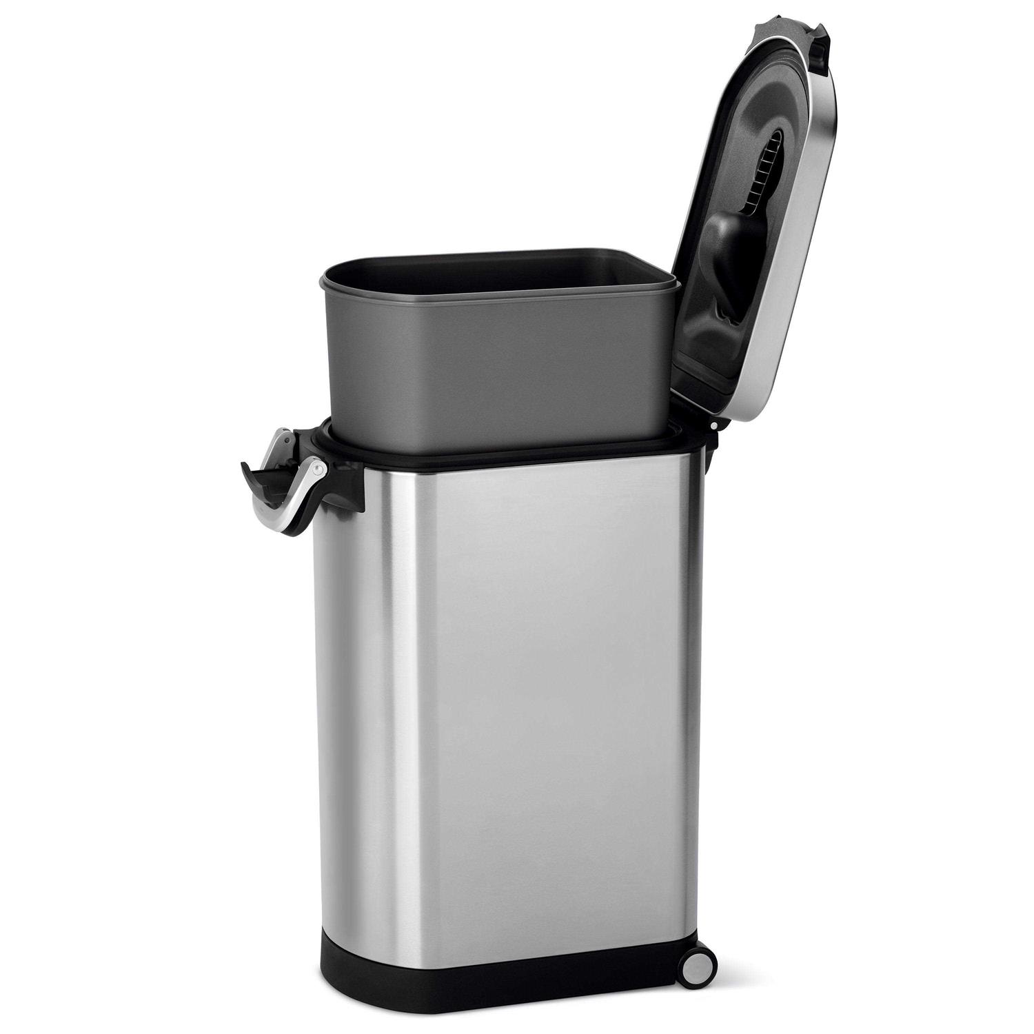 Alternative view of simplehuman X-Large Stainless Steel Pet Food Can