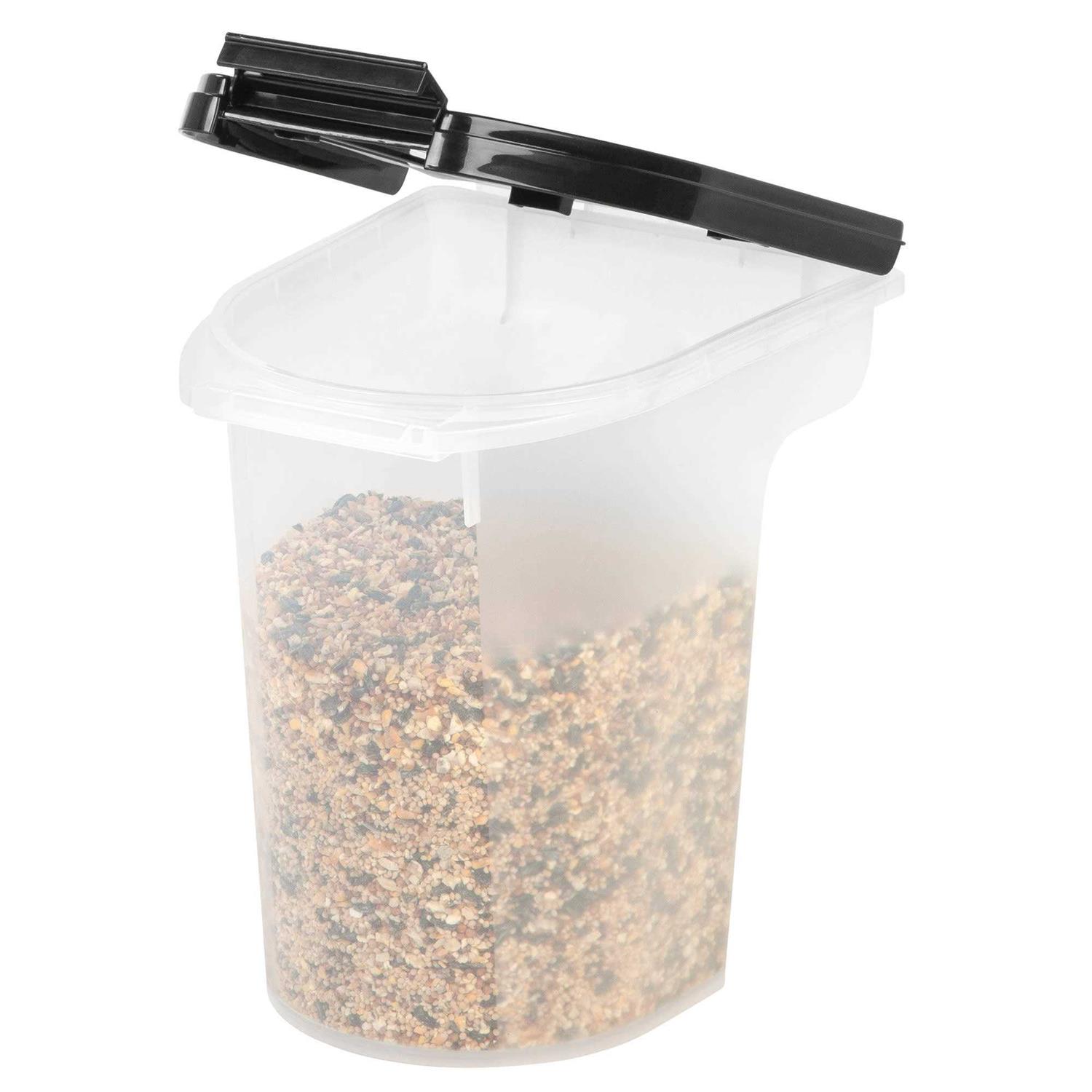 Alternative view of Iris Black Airtight Pet Food Storage Container
