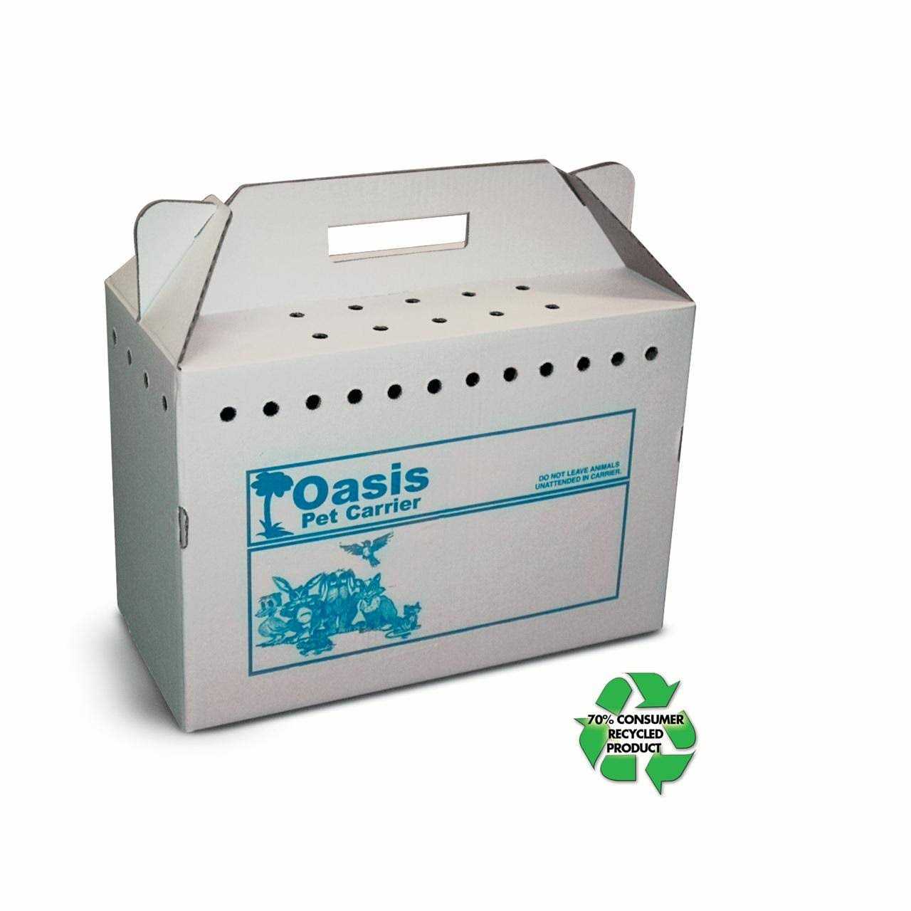 Alternative view of Oasis Disposable Pet Carrier Cardboard 17.5. x 12.25 x 8.75