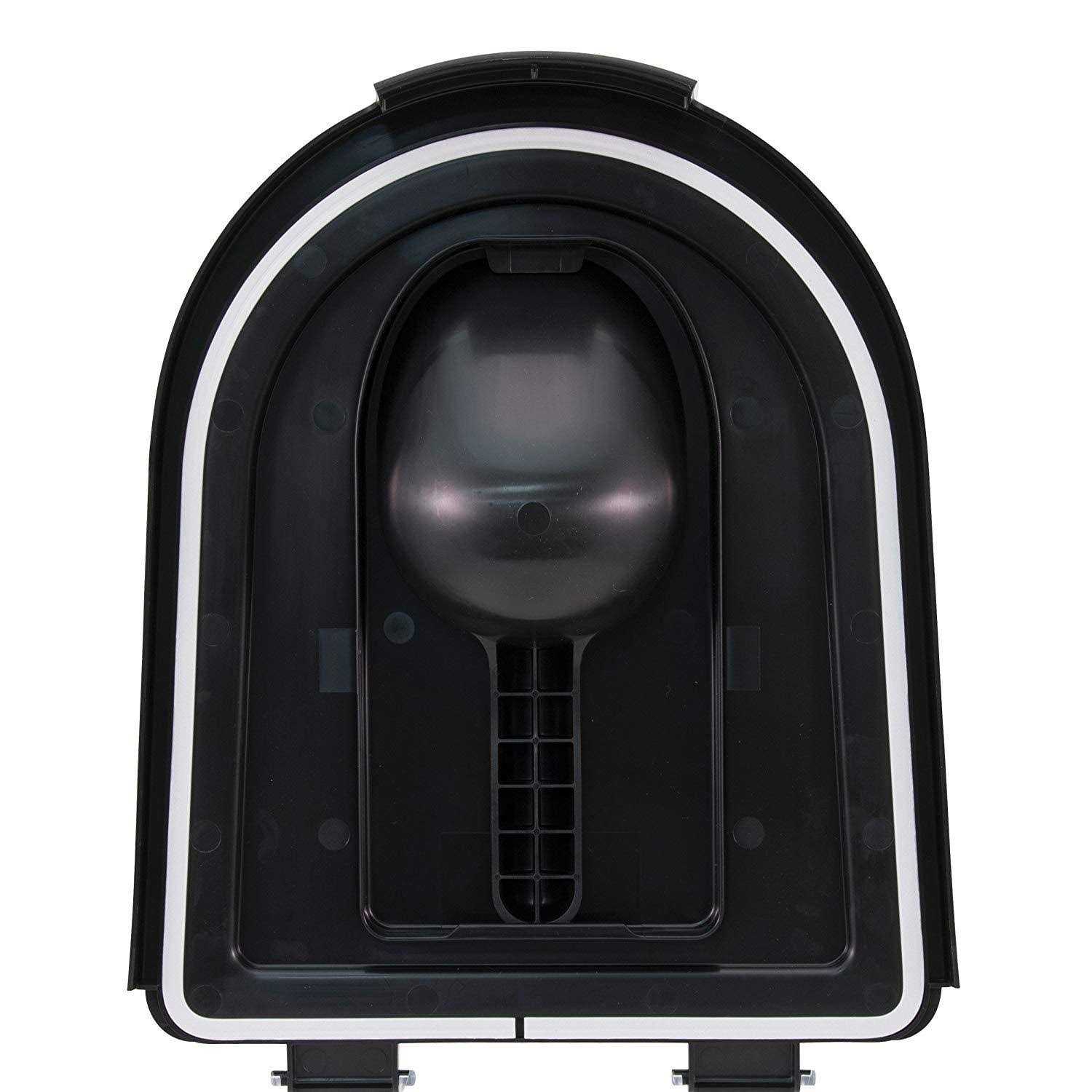 Alternative view of Paw Prints 15 lbs Plastic Food Bin with Scoop