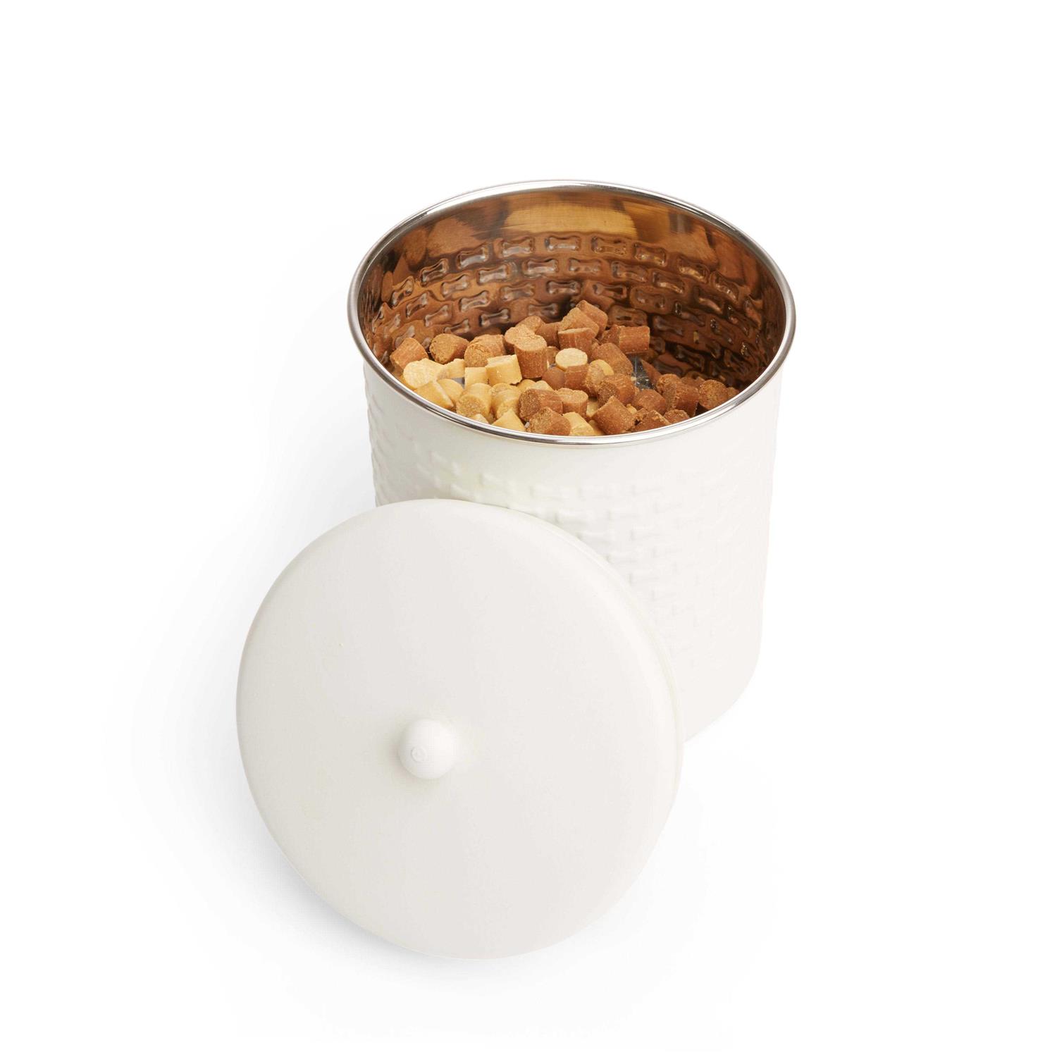 Alternative view of Everyyay Textured Bone Stainless Steel Treat Dog Jar
