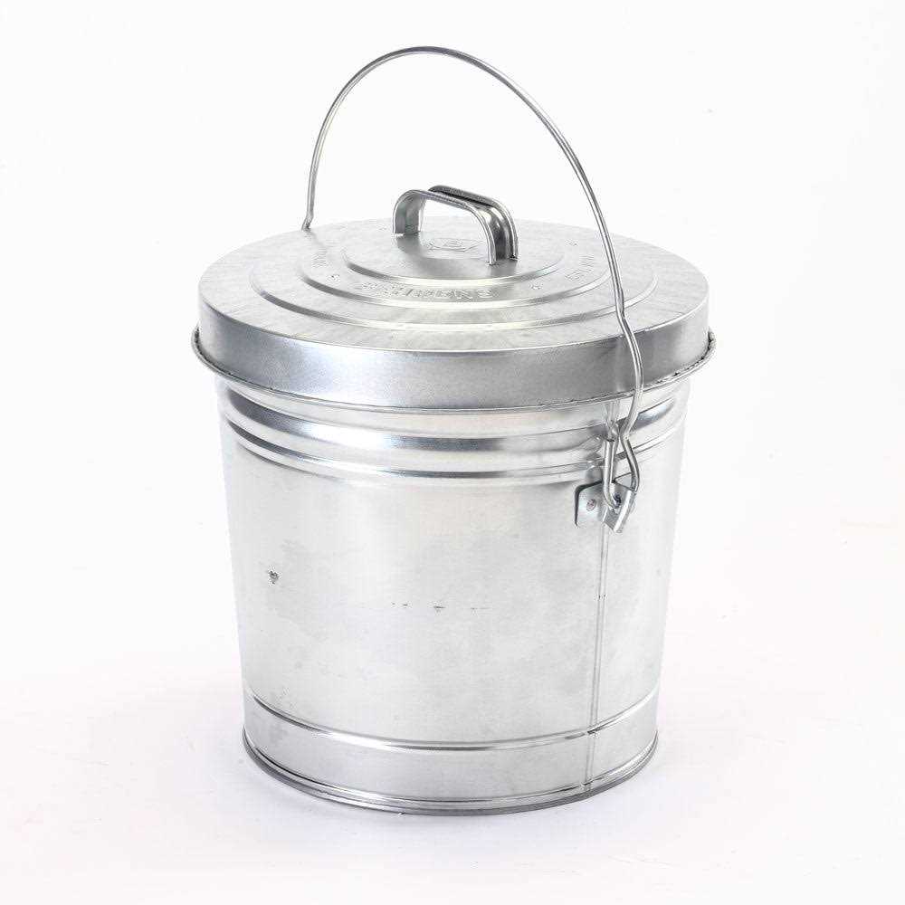 Birds Choice Galvanized Steel Locking Lid Seed Can with Lid