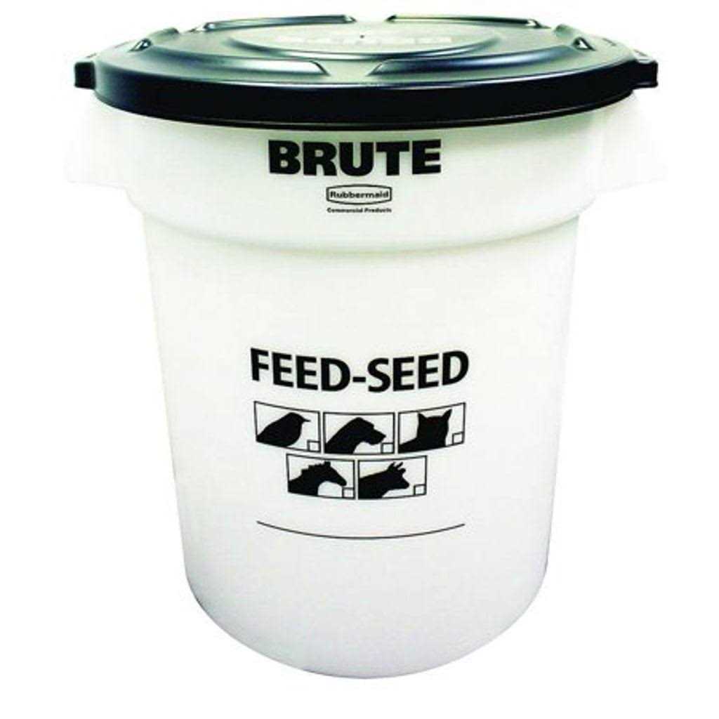 Rubbermaid Brute 1868861 Feed-Seed Container with Lid