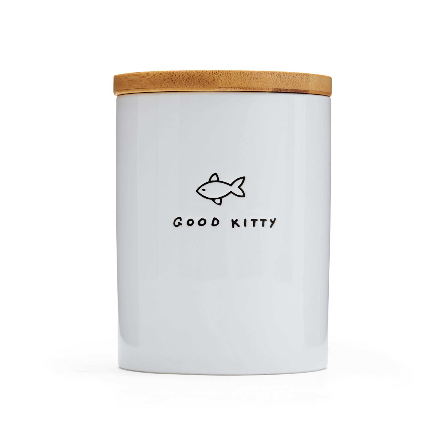 EveryYay Good Kitty Ceramic Cat Treat Jar