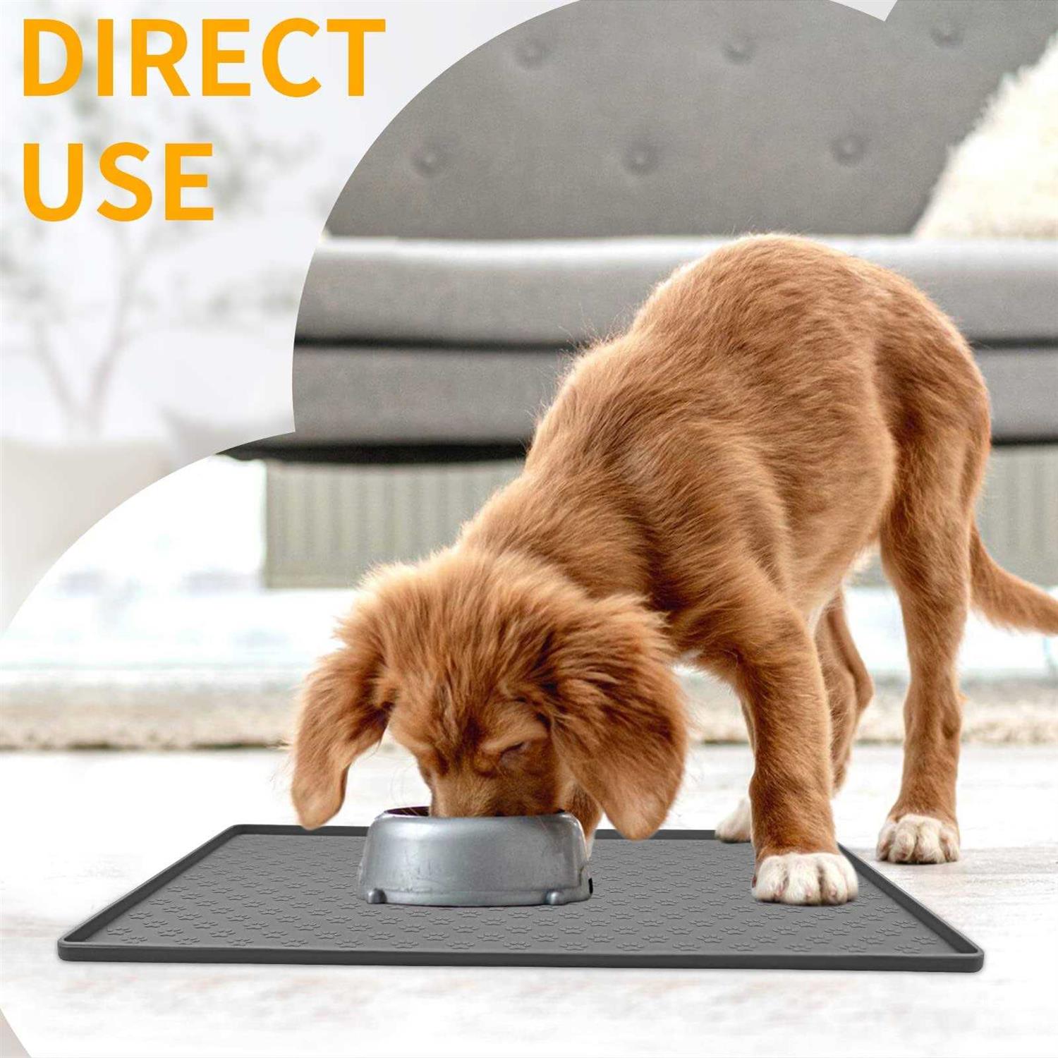 Alternative view of Ptlom Pet Placemat for Dog and Cat, Mat for Prevent Food and Water Overflow, Suitable for Small, Medium and Big Pet