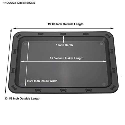 Alternative view of Petrageous Bone n Up for Dinner Tray Black