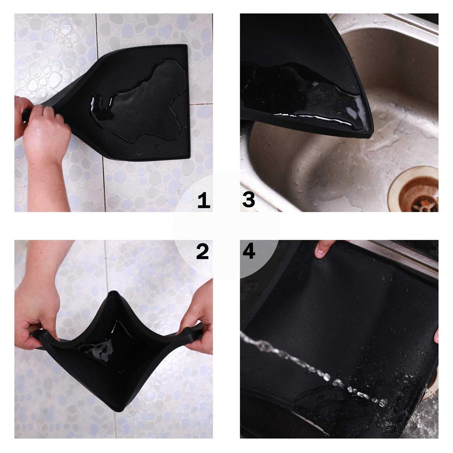 Alternative view of Hubulk Dog Feeding Mat,Silicone Pet Food and Water Bowl Placemat,Dishwasher