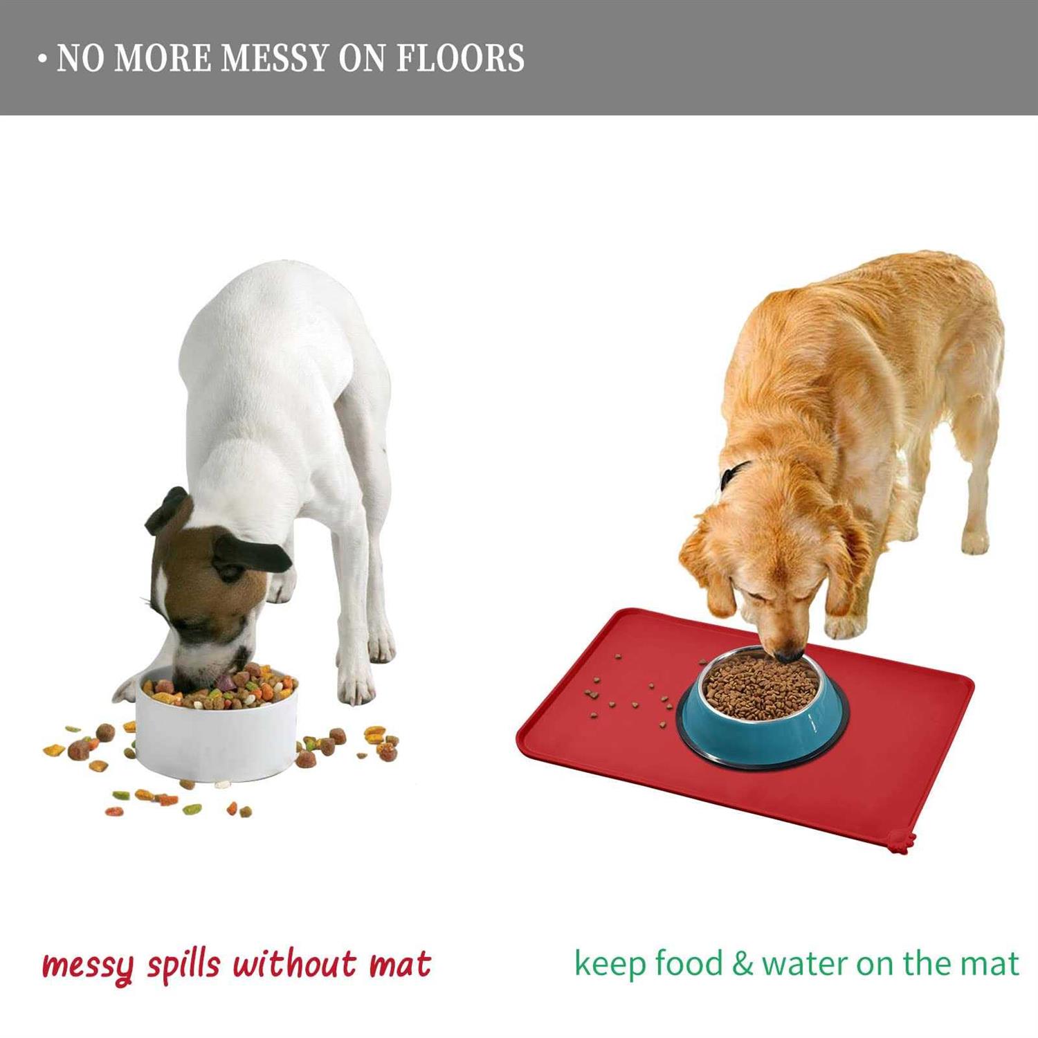 Alternative view of Reopet Silicone Dog cat Bowl Mat Non-Stick Food Pad Water cushion Waterproof