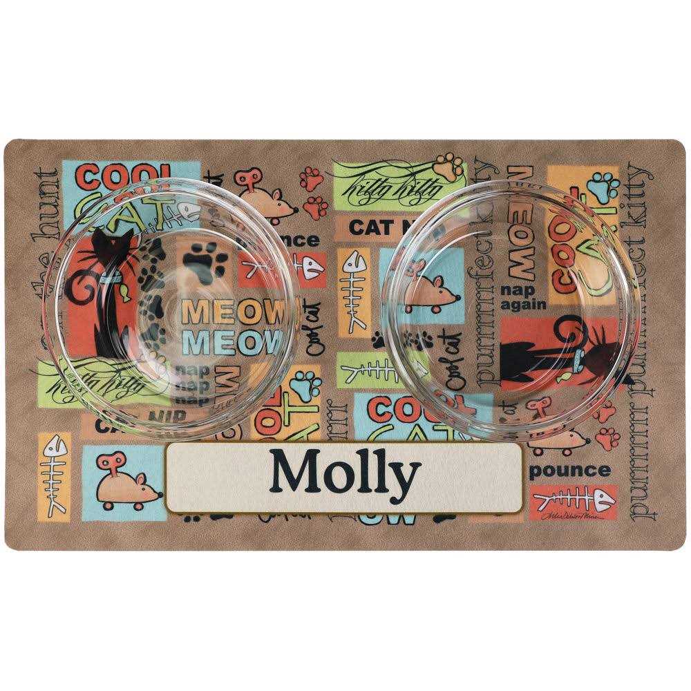 Alternative view of Drymate Personalized Pet Bowl Placemat Custom Dog Cat Food Feeding Mat