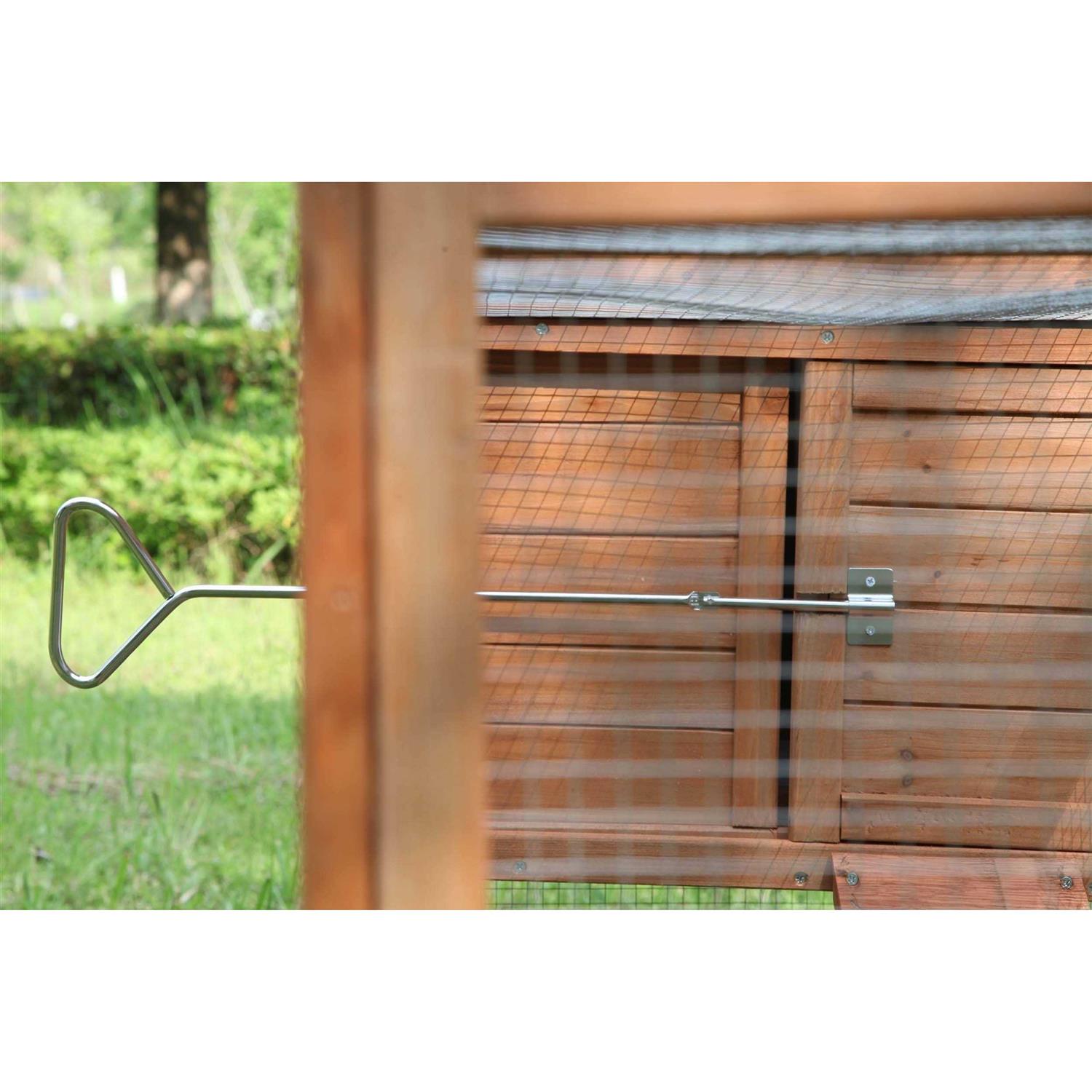 Alternative view of ECOLINEAR Outdoor 80'' Wooden Chicken Coop Nest Box Hen House Poultry Pet Hutch Garden Backyard Cage