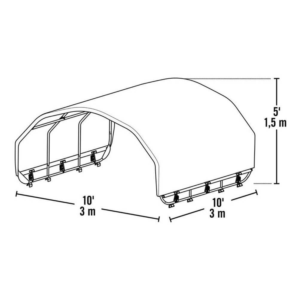 Alternative view of ShelterLogic Corral Shelter