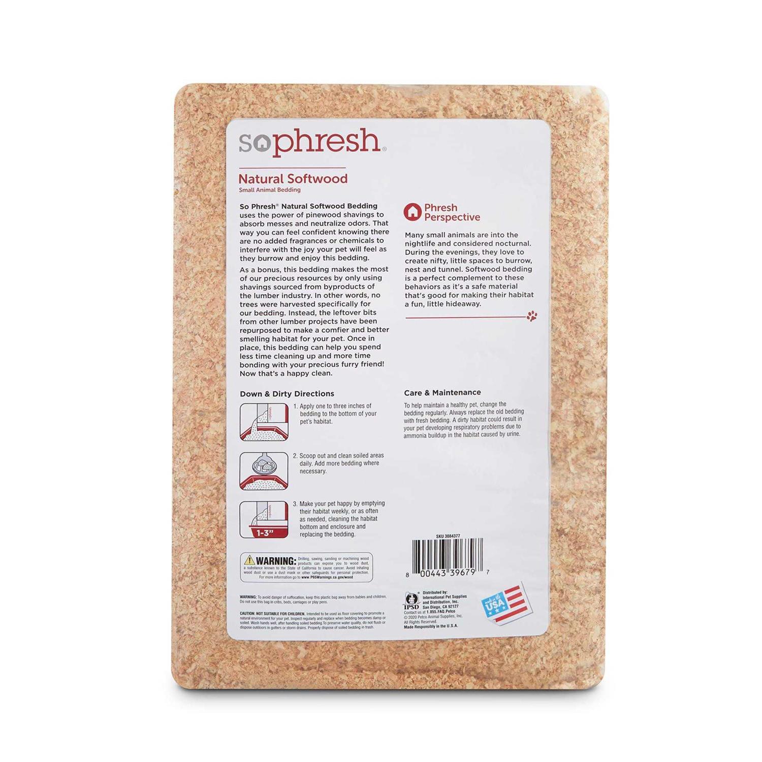 Alternative view of So Phresh Natural Softwood Small Animal Bedding