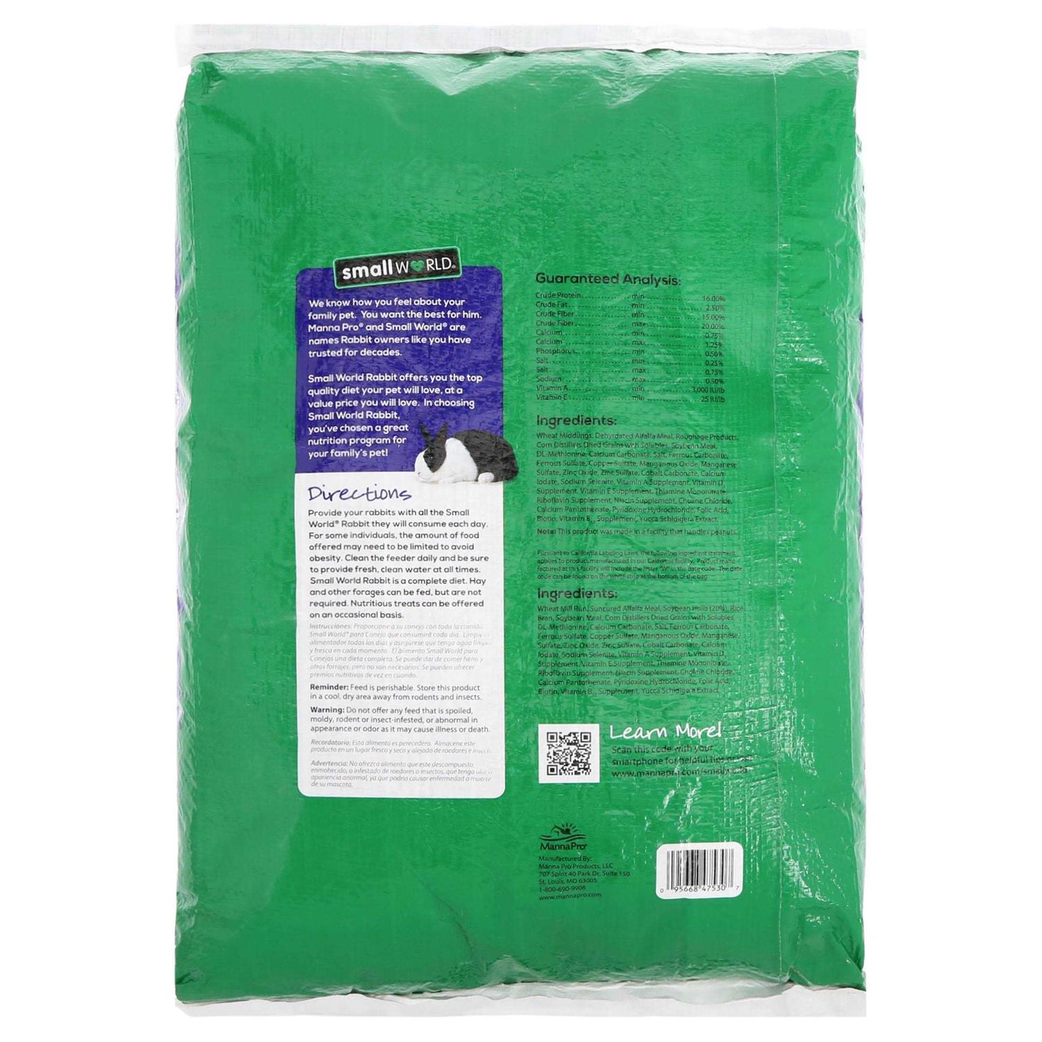 Alternative view of Small World Complete Rabbit Feed with Vitamins and Minerals