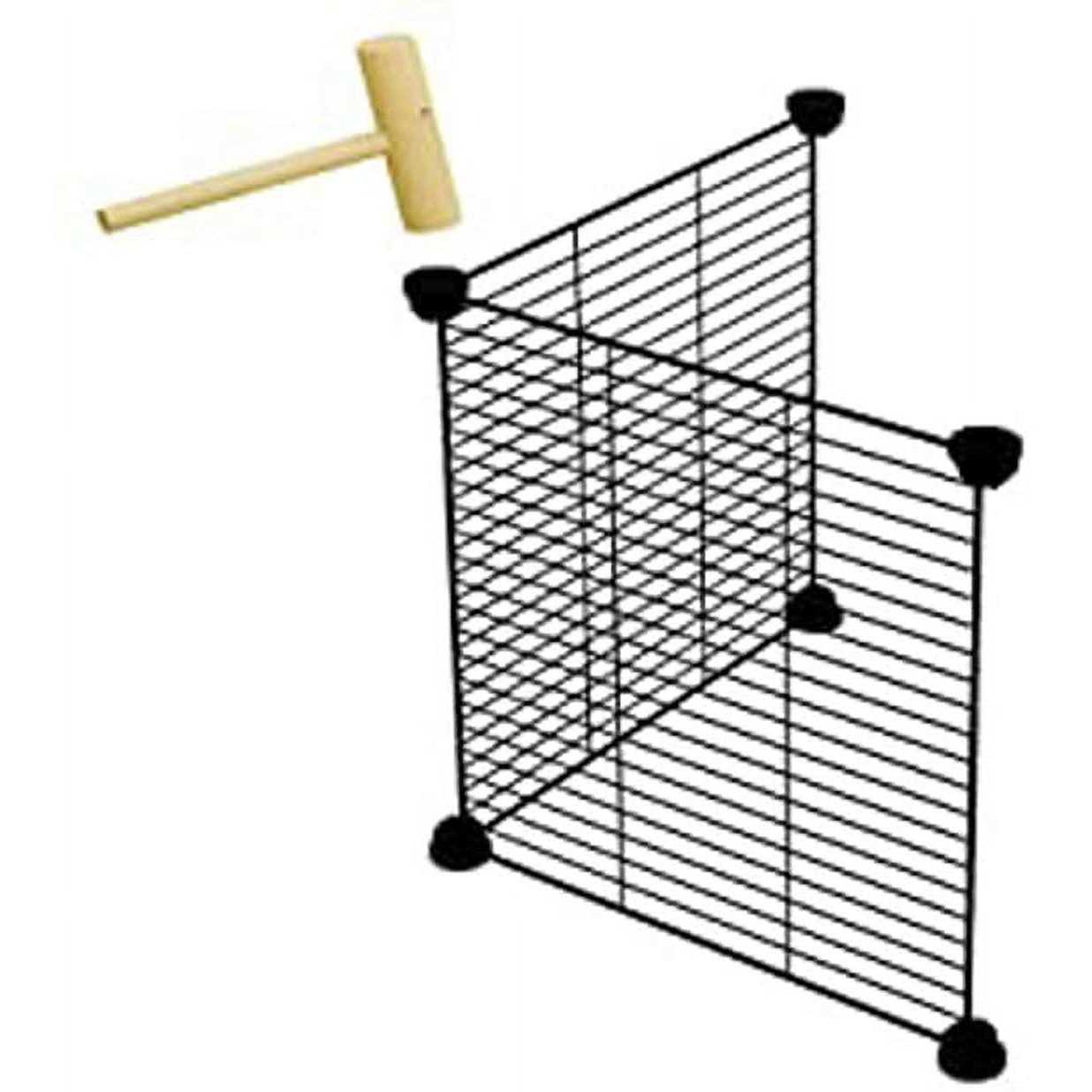 Alternative view of Mcage 48 Extra Large Guinea Pig Dwarf Rabbit Habitat Yard Hamster Turtle Critters Cage Center Divider with Door Mouse Mice Bunny Enclosure