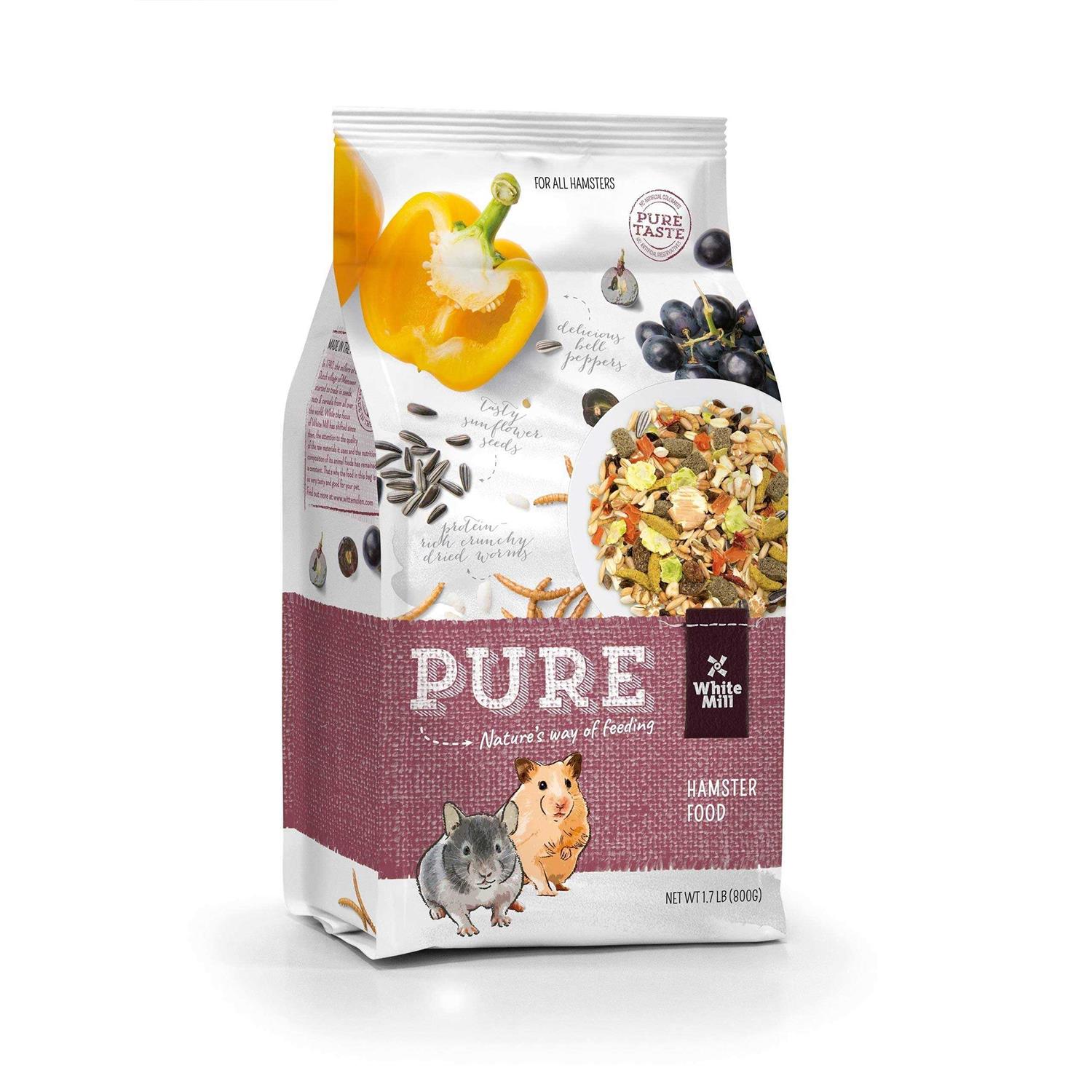 Witte Molen Pure Hamster Food Seed Mixture Mealworms Sunflower Seeds