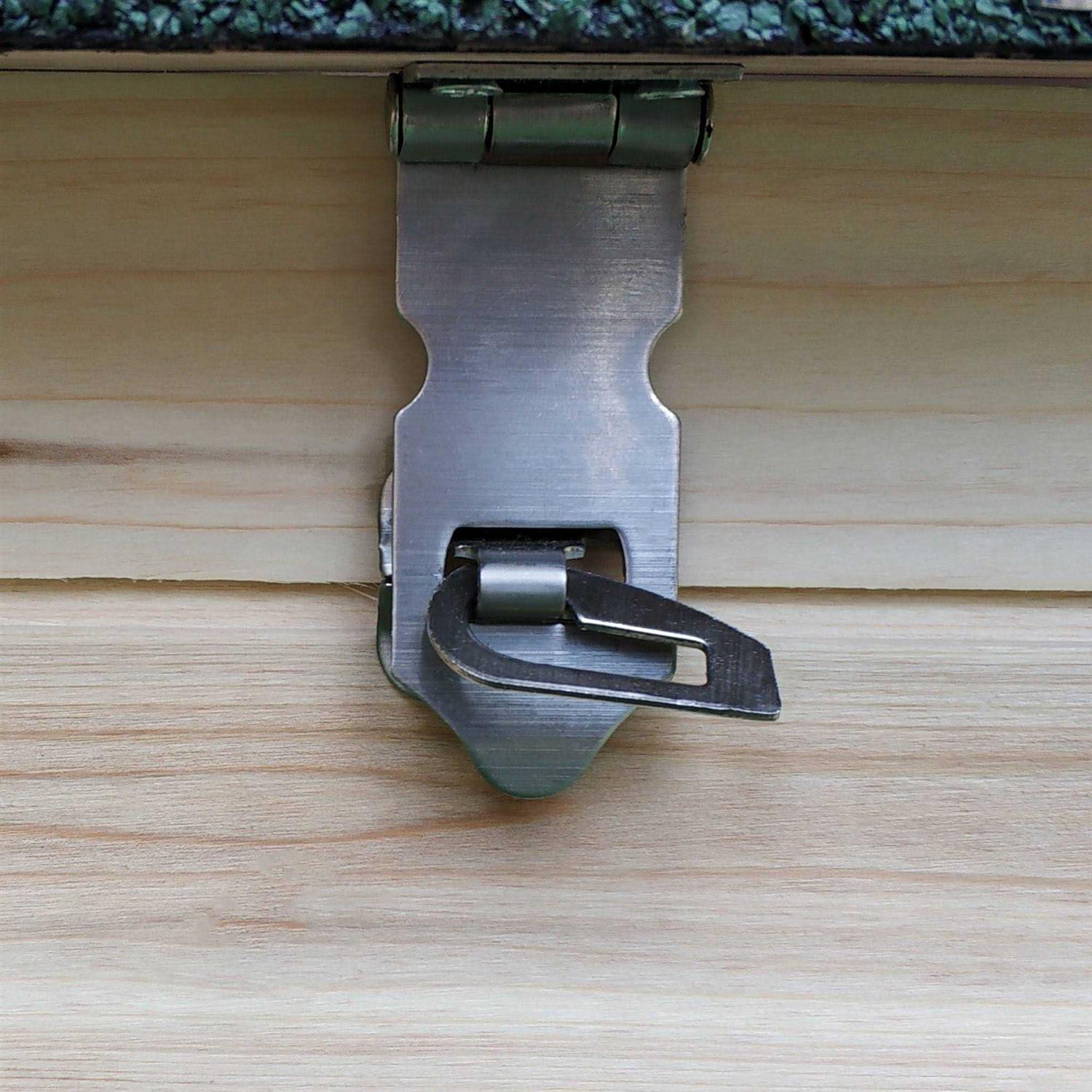 Alternative view of PawHut 77 Wooden Chicken Coop with Nesting Box Cute Outdoor Hen House with Removable Tray