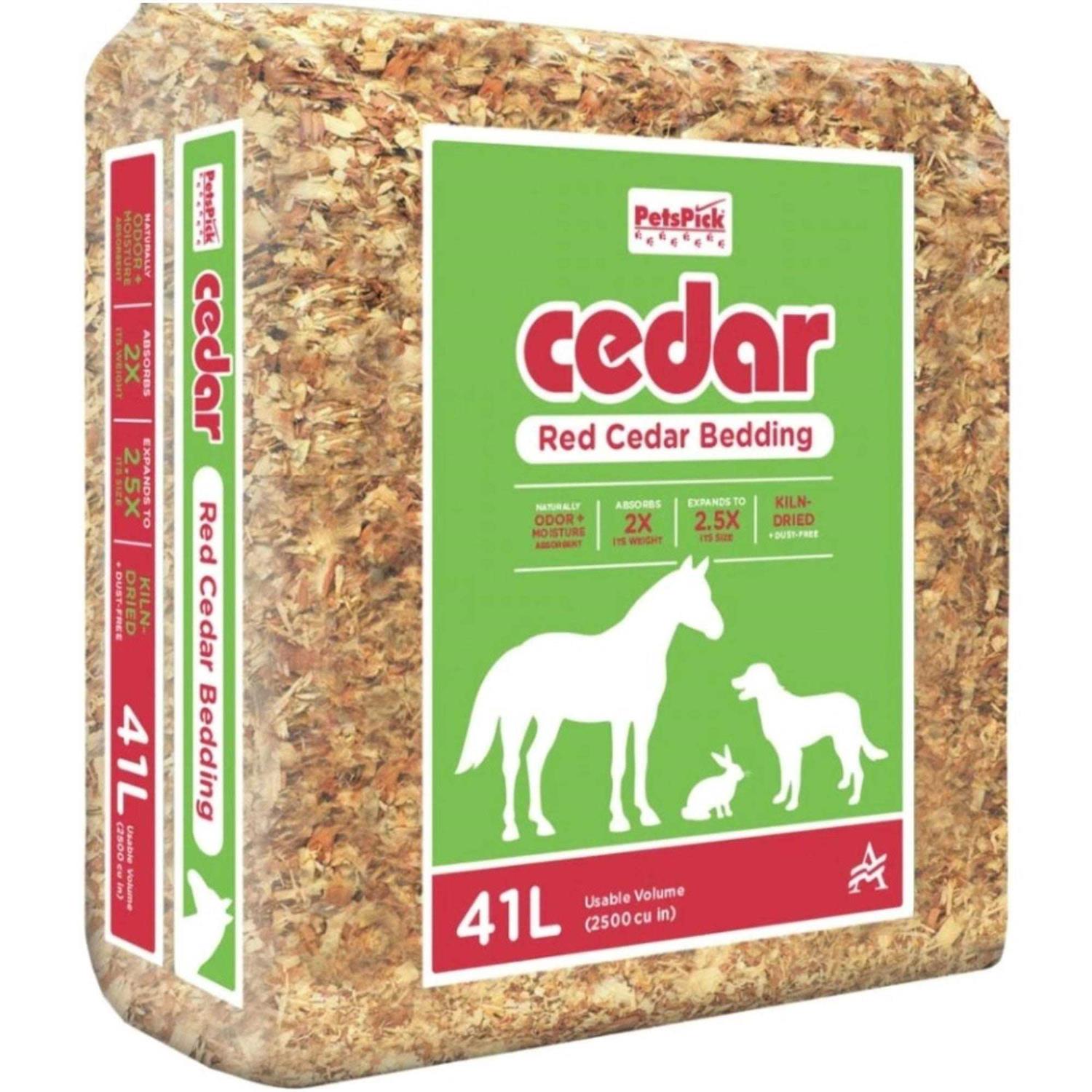 PetsPick Kiln Dried Red Cedar Bedding