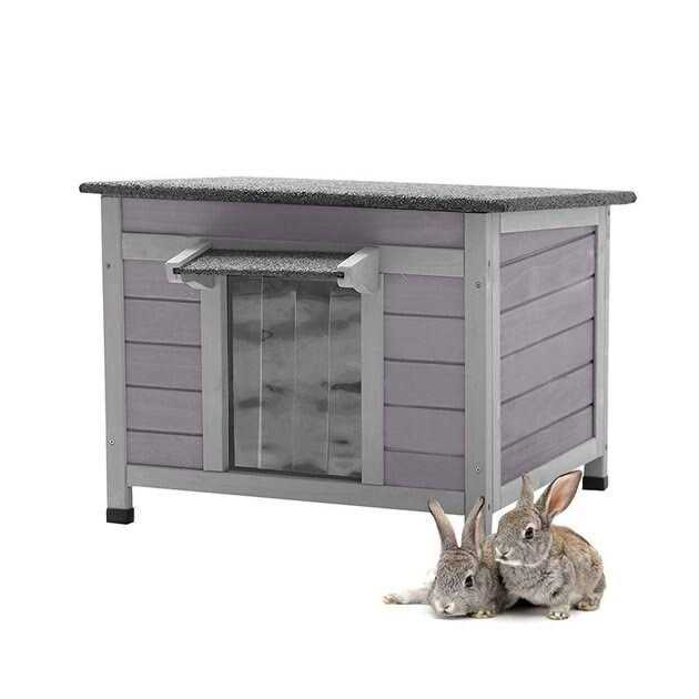Alternative view of Aivituvin Large Indoor Rabbit Hutch with Pull out Tray