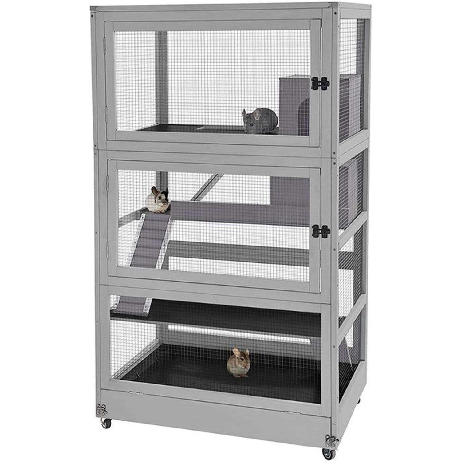 Aivituvin Large Wooden Chinchilla Ferret Cage AIR56