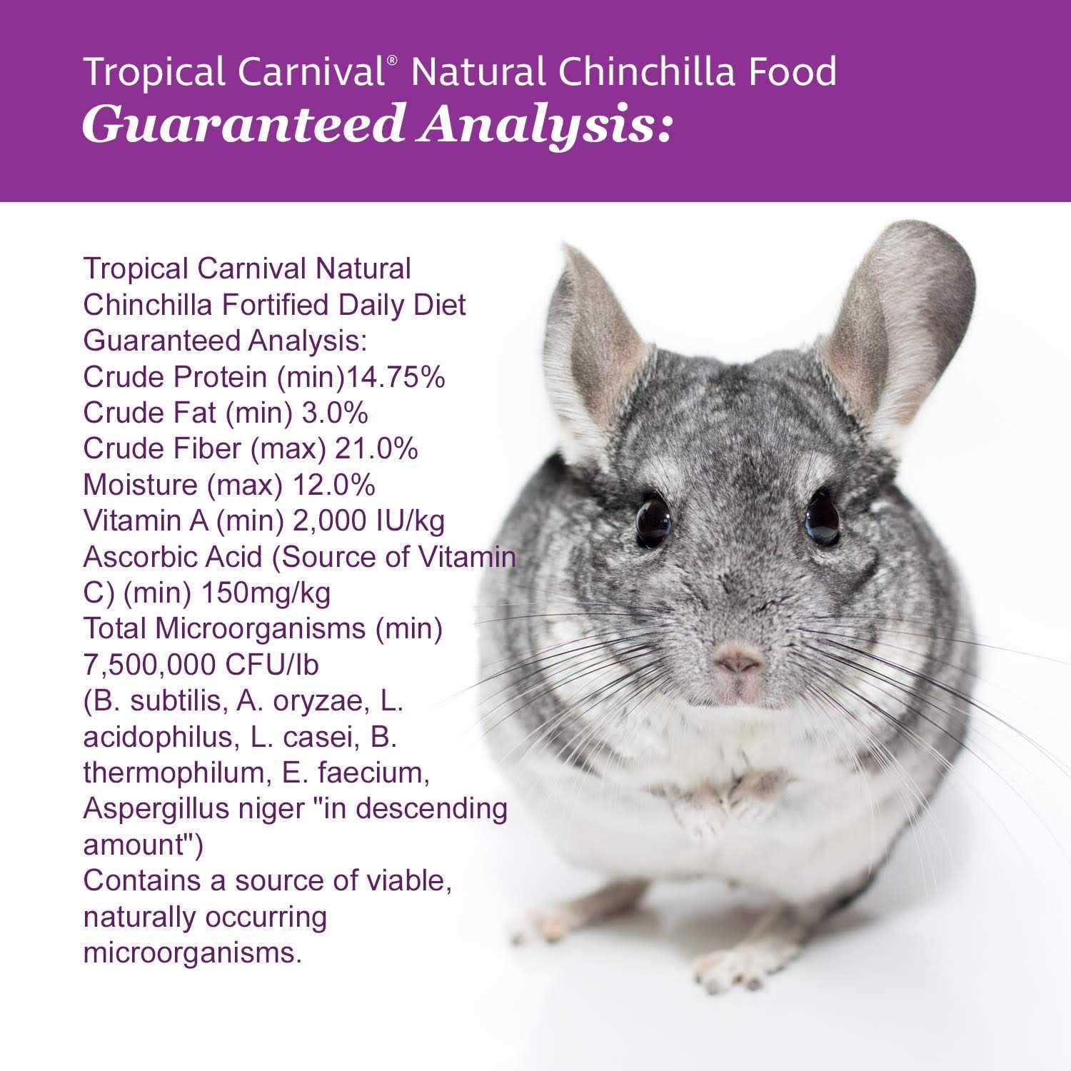 Alternative view of Brown's Tropical Carnival Natural Biscuits Chinchilla Food
