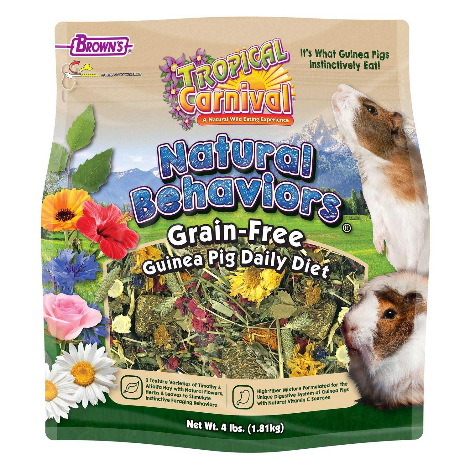 Brown's Tropical Carnival Natural Behaviors Grain-Free Guinea Pig Diet