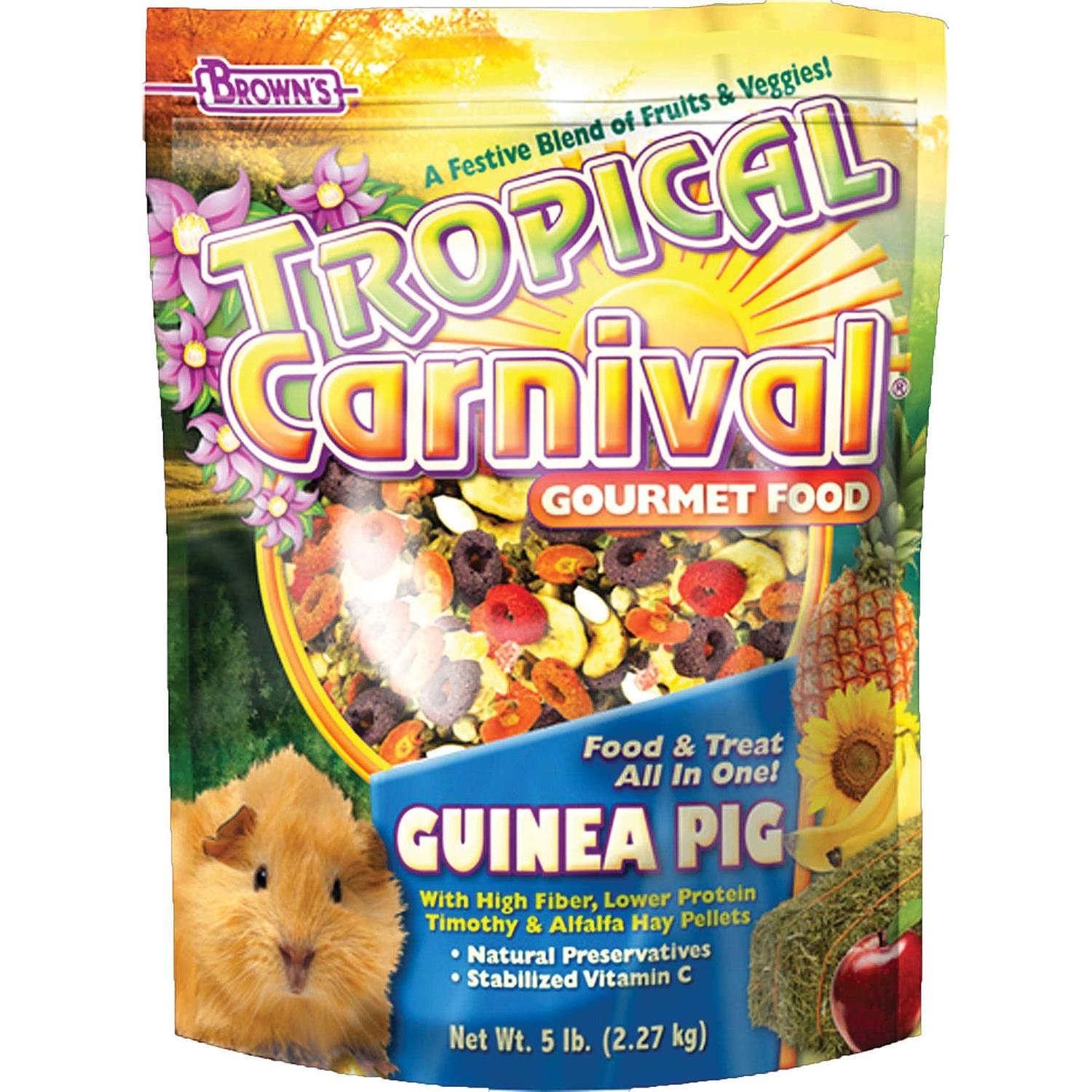 Brown's Tropical Carnival Gourmet Guinea Pig Food