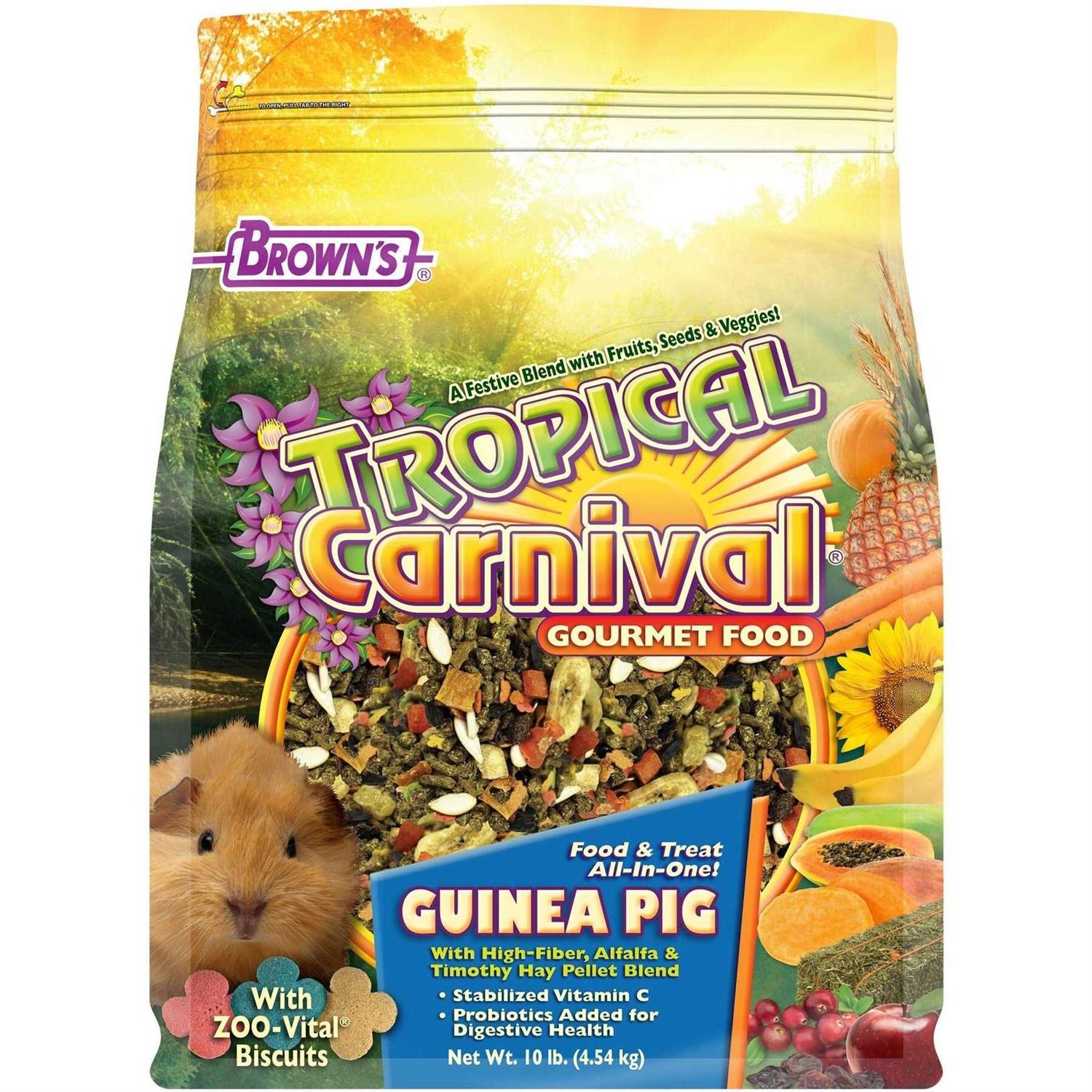 Brown's Tropical Carnival Gourmet Guinea Pig Food