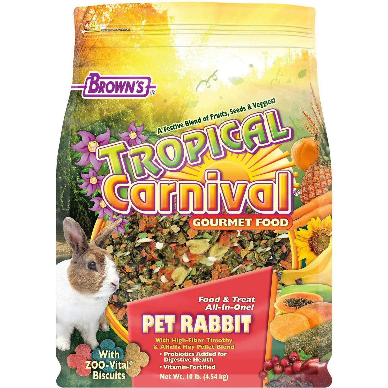 Brown's Tropical Carnival Gourmet Rabbit Food