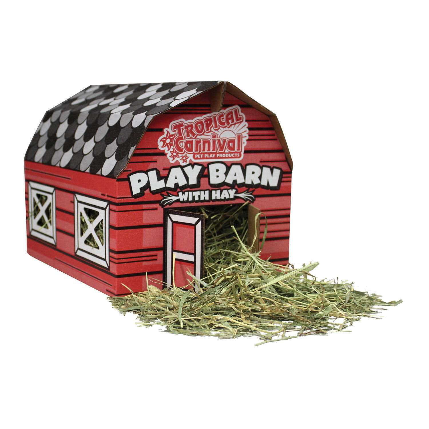 Brown's Tropical Carnival Play Barn with Timothy Hay