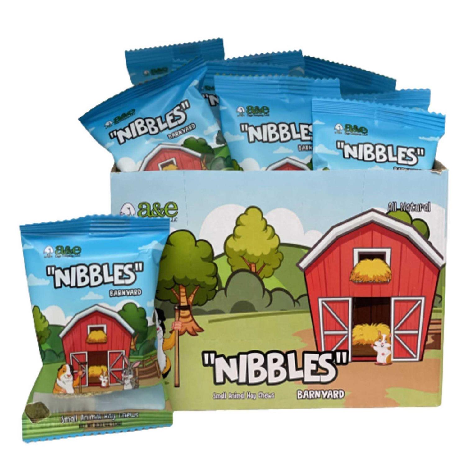 A & E Cages Barnyard Nibbles Hay Chew Small Animal Bites