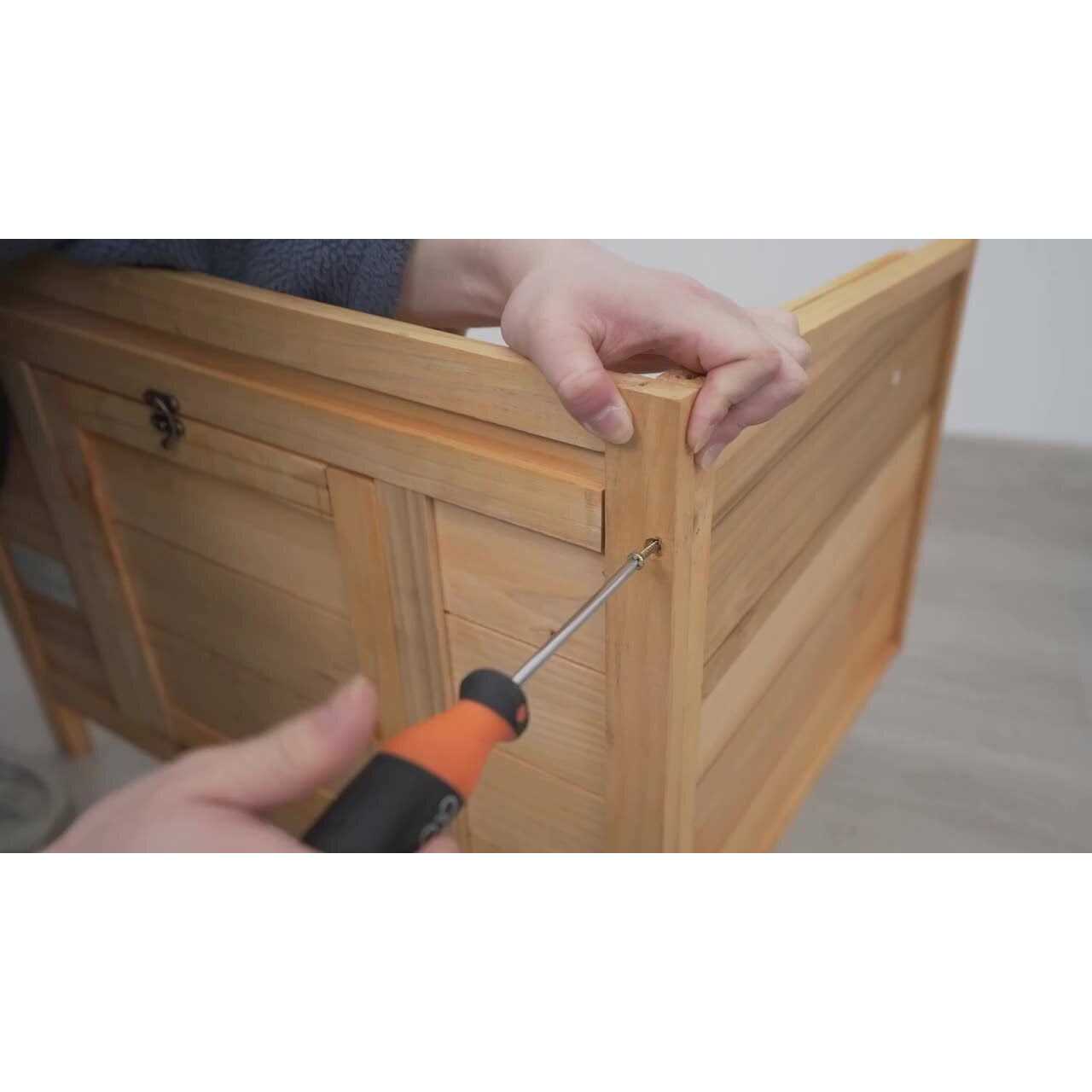 Alternative view of Coziwow24′′L Waterproof Wooden Outdoor Rabbit Enclosure
