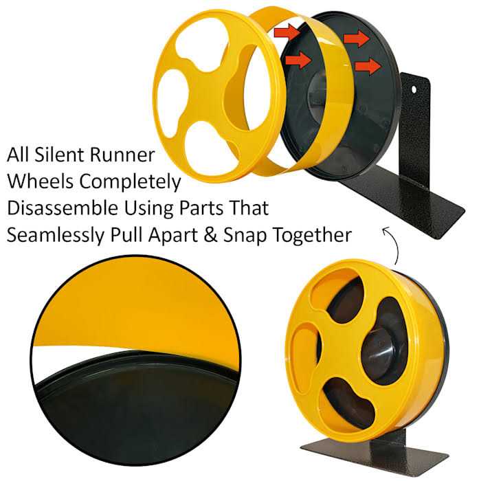 Alternative view of Exotic Nutrition Silent Runner Small Animal Exercise Wheel