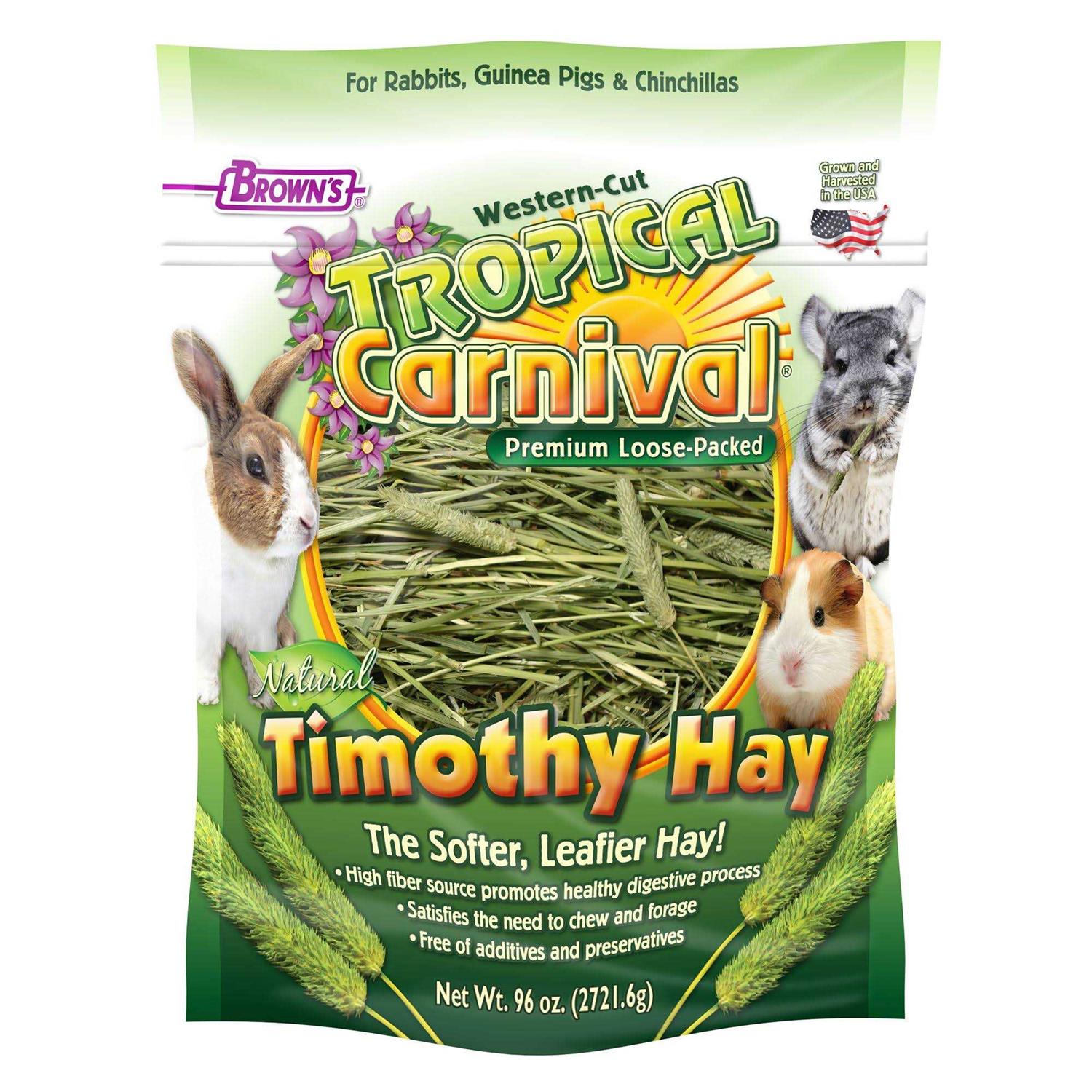 Brown's Tropical Carnival Natural Timothy Hay