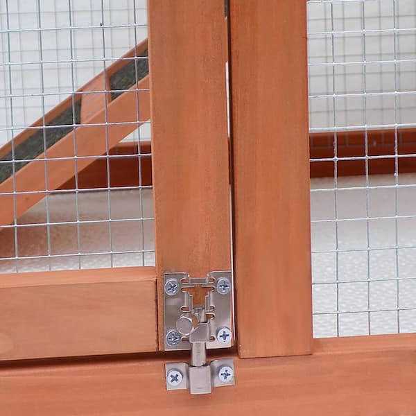 Alternative view of Tunearary Wooden Chicken Coop Cage Rabbit house with Run