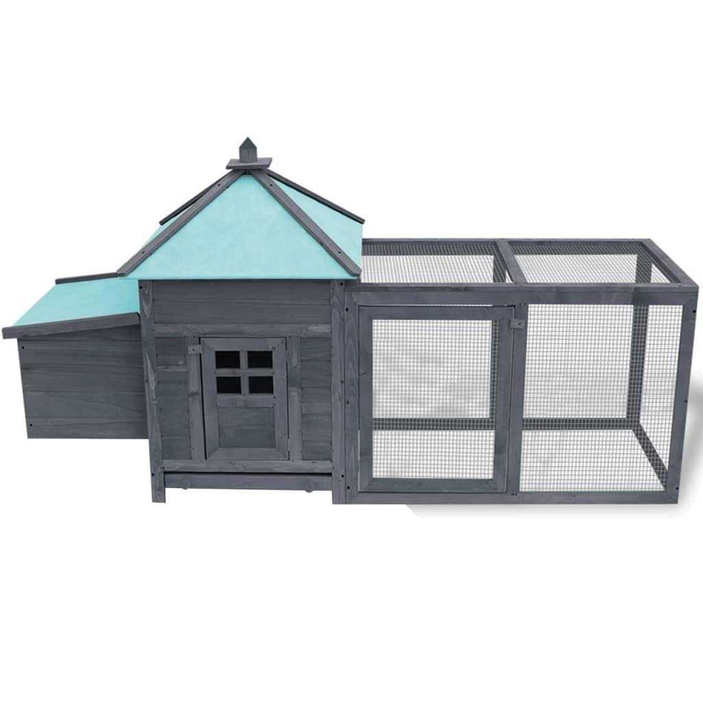 Alternative view of vidaXL Chicken Coop with Nest Box