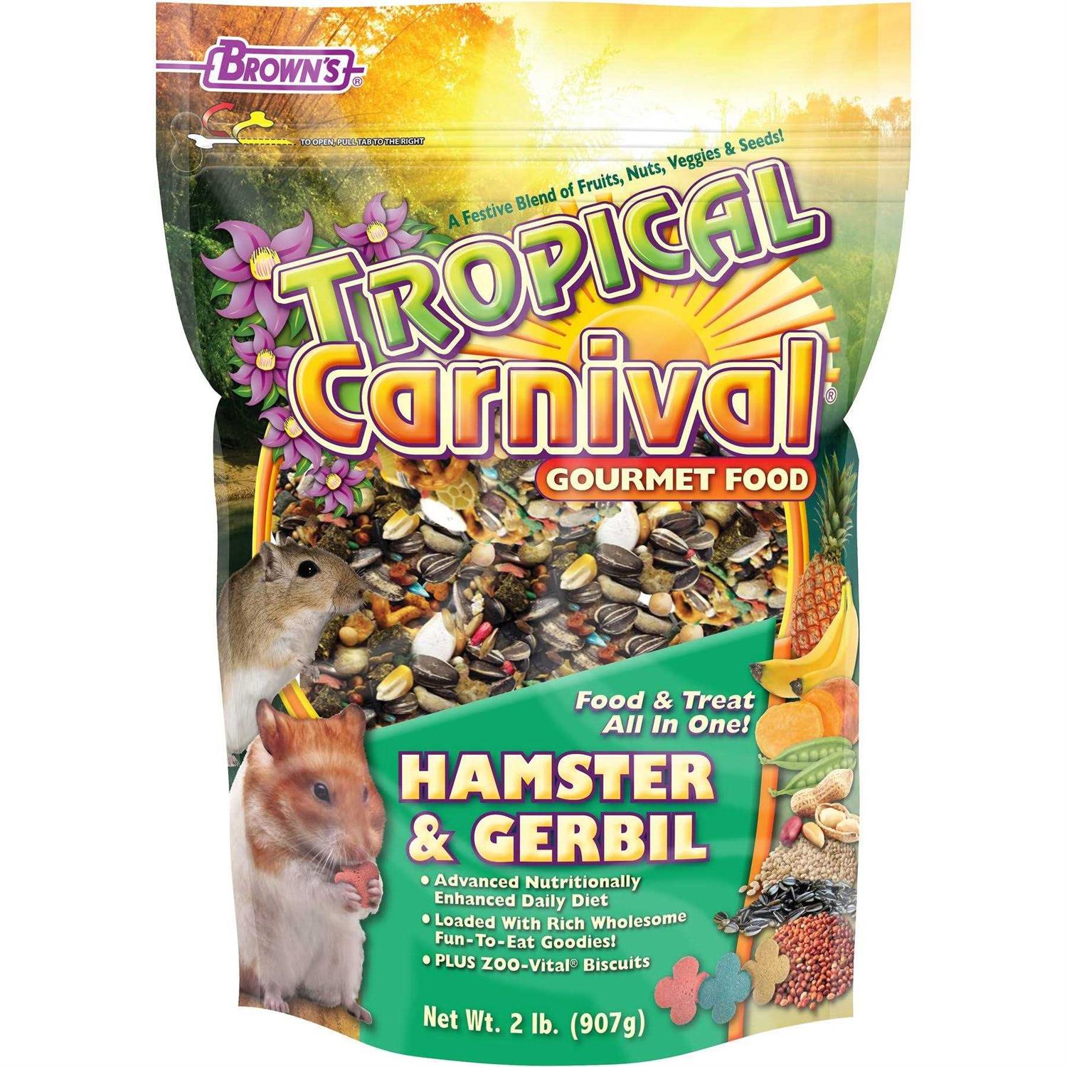Brown's Tropical Carnival Gourmet Hamster & Gerbil Food