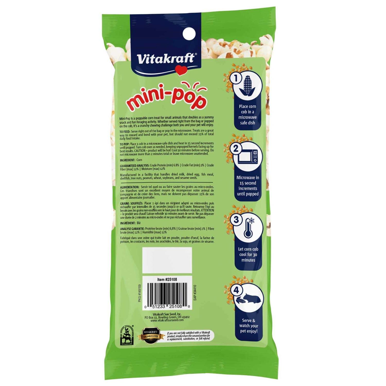 Alternative view of Vitakraft Mini Pop Small Animal Treat
