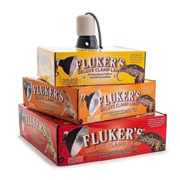 Alternative view of Flukers Clamp Lamp with Switch