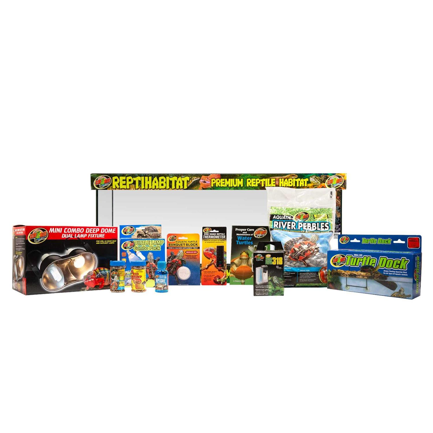 Alternative view of Zoo Med ReptiHabitat Aquatic Turtle Kit