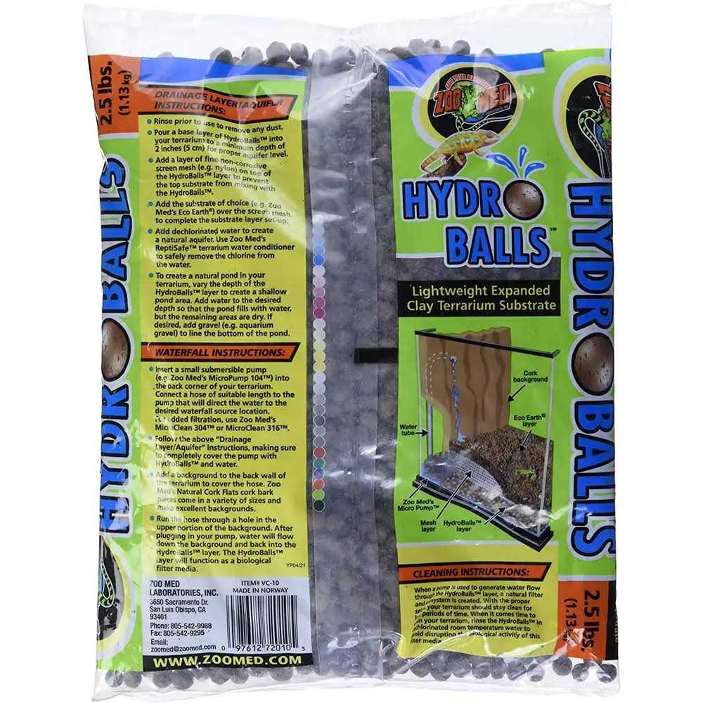 Alternative view of Zoo Med HydroBalls Clay Terrarium Substrate