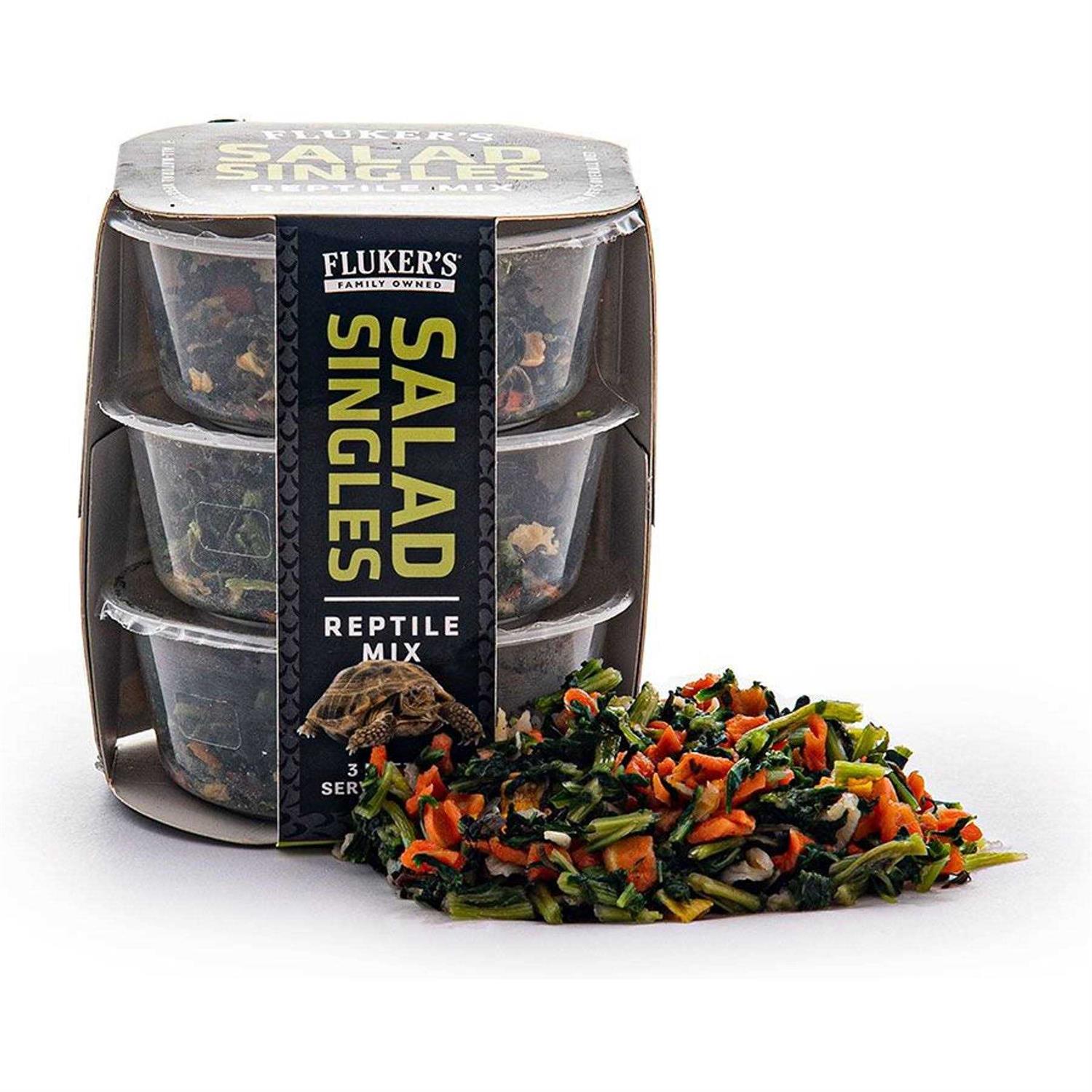 Alternative view of Flukers Salad Singles Reptile Blend