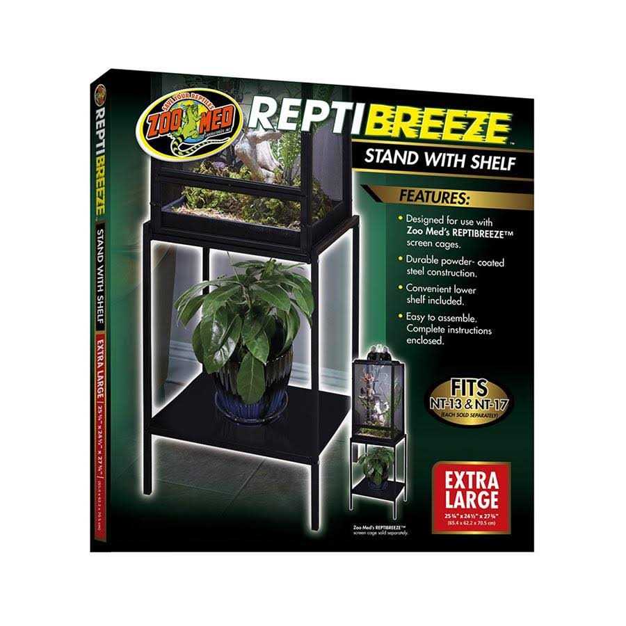 Alternative view of Zoo Med ReptiBreeze Stand with Shelf