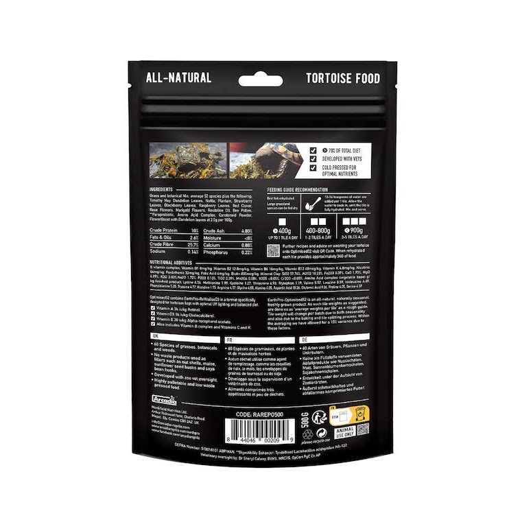 Alternative view of Arcadia Optimised52 Tortoise Food